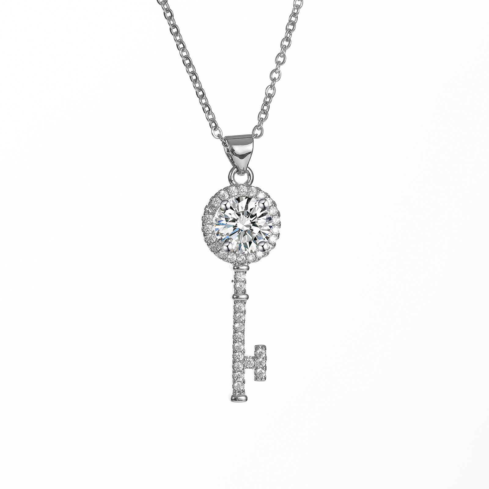 Mosang Light Luxury Temperament Splendido set di collana di diamanti di alta qualità con pietra di zircone alla moda_voghion.com