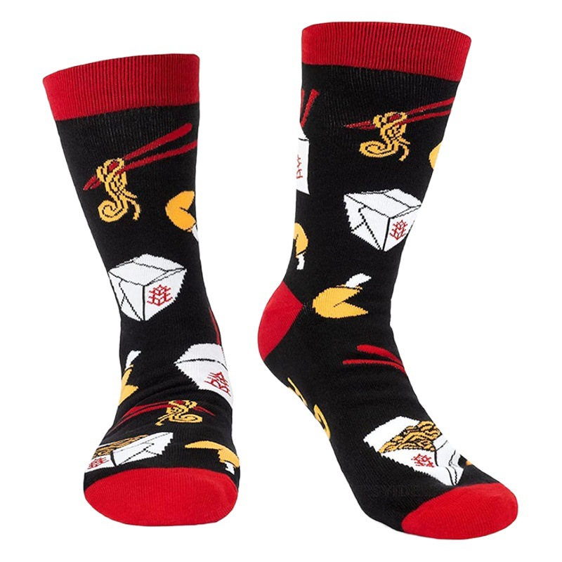 Calcetines transfronterizos Otoño e Invierno Nuevos calcetines de Navidad Carta de dibujos animados europeos y americanos calcetines de media pantorrilla calcetines de hombres y mujeres calcetines de algodón medias 2684