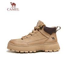 骆驼男鞋2025秋冬新款复古百搭增高厚底鞋止滑城市户外高帮工装靴