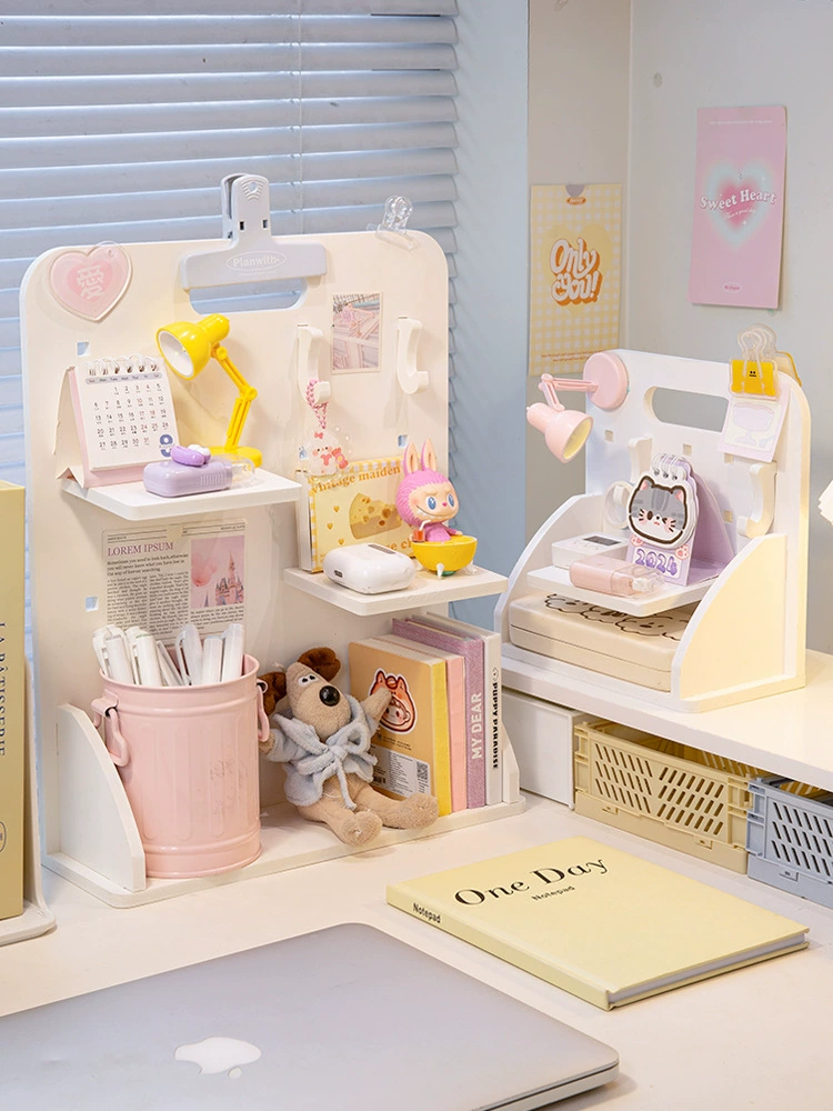 Настольная перфорированная панель INS маленькая карточная витрина, полка для рабочего стола, инструмент хранения для мастерской, перегородка для общежития, маленькая полка