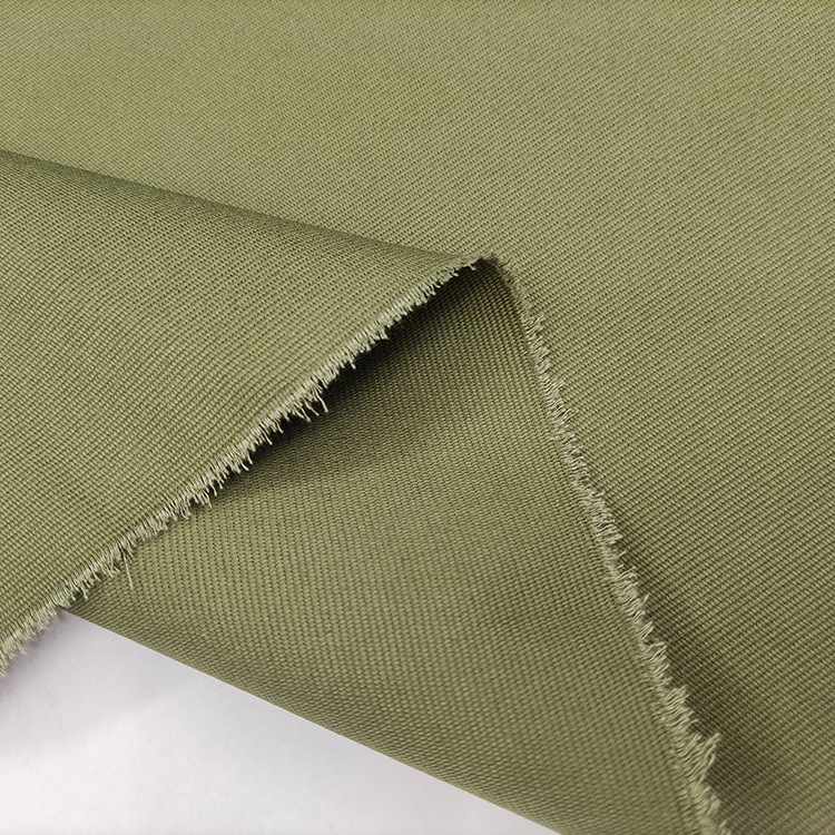 Fábrica directa de color sólido 260gsm algodón tela de prenda de tela de spandex