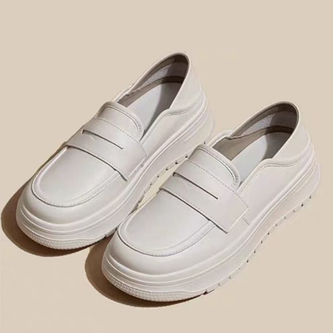 Zapatos blancos cómodos transpirables, antiodores, antideslizantes, 2025 nuevos zapatos de una sola sola sola plana cómodos, zapatos de enfermería de suela suave, zapatos para mujeres