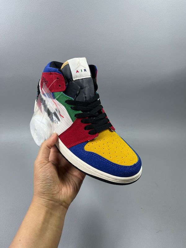 Putian High-End Basketball Shoes for Men and Women, Jordan 1 High-Top Trendy Shoes, Chicago Black and White Panda Edition