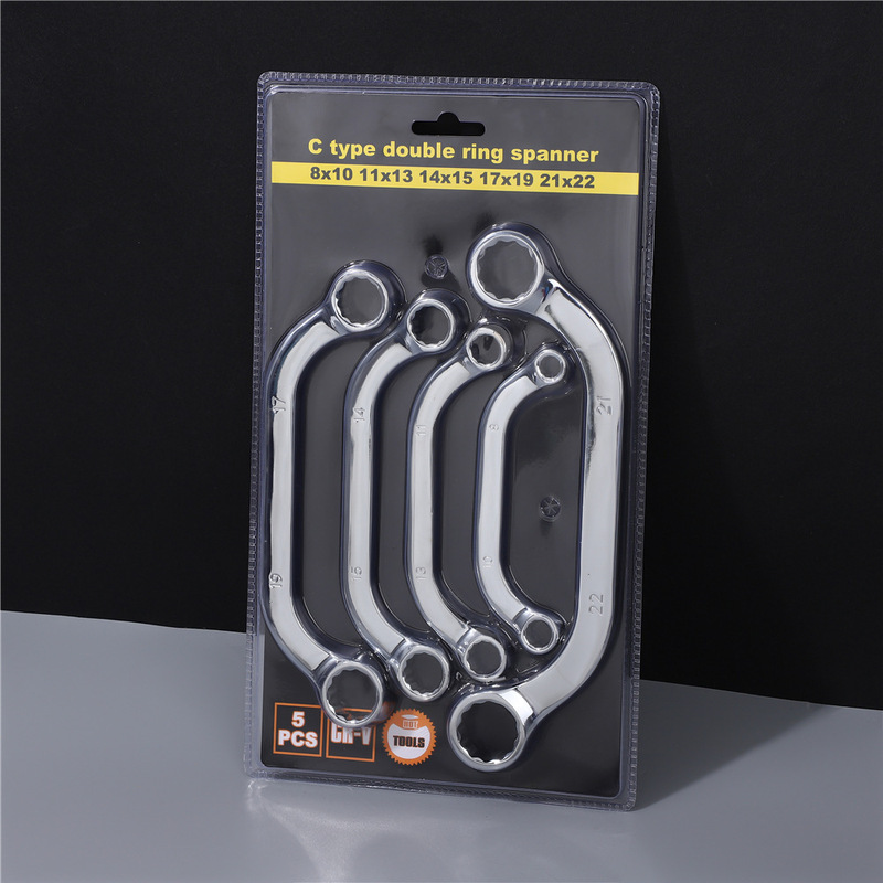 Double-Headed Torx Wrench U-Shaped Fixed Chromium Vanadium Steel Hardware Set Multi-Specification Combination Car Maintenance Labor-Saving Tool