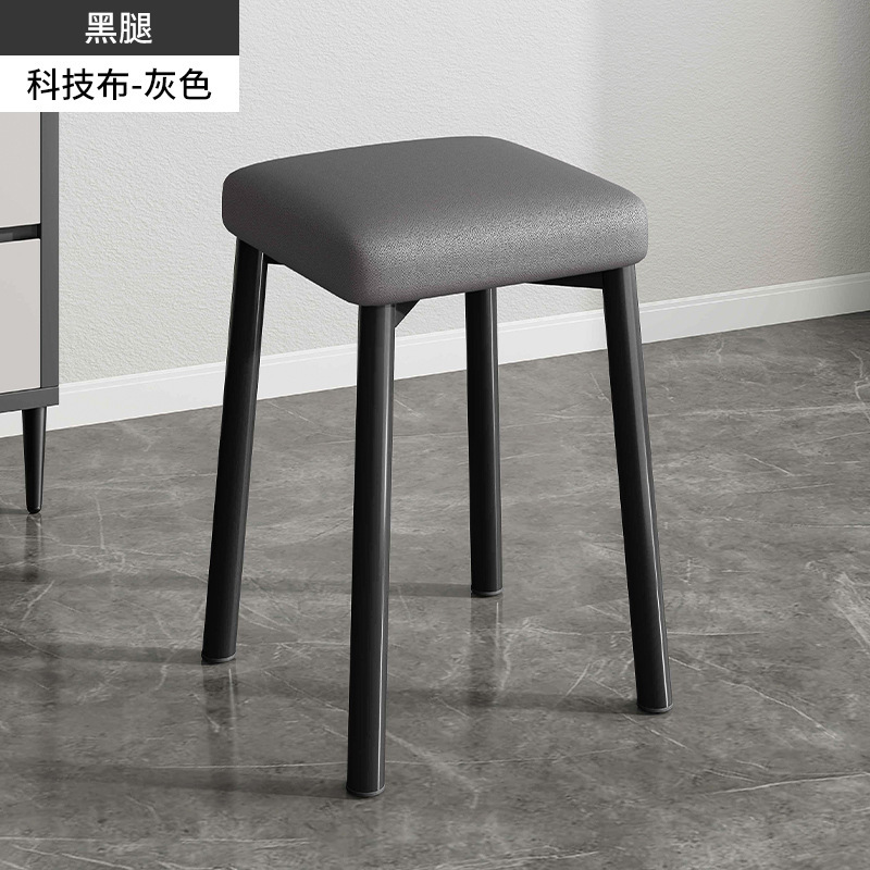 [두꺼운 스폰지/두꺼운 철 다리] 회색 기술 천 + 일반 다리