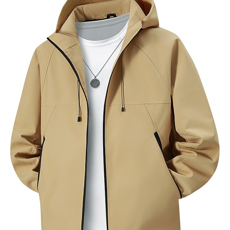 Outdoor lightweight jacket for men and women, suitable for spring and autumn, windproof, waterproof, breathable, hooded jacket for mountaineering Outdoor lightweight jacket for men and women, suitable for spring and autumn, windproof, waterproof, breathable, hooded jacket for mountaineering