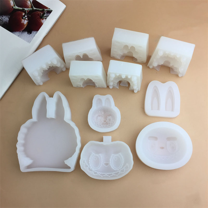漫画DIYぬいぐるみウサギのぷっくり顔表情シリコンモールドフォンダンチョコレートムースケーキデコレーションモールド|undefined