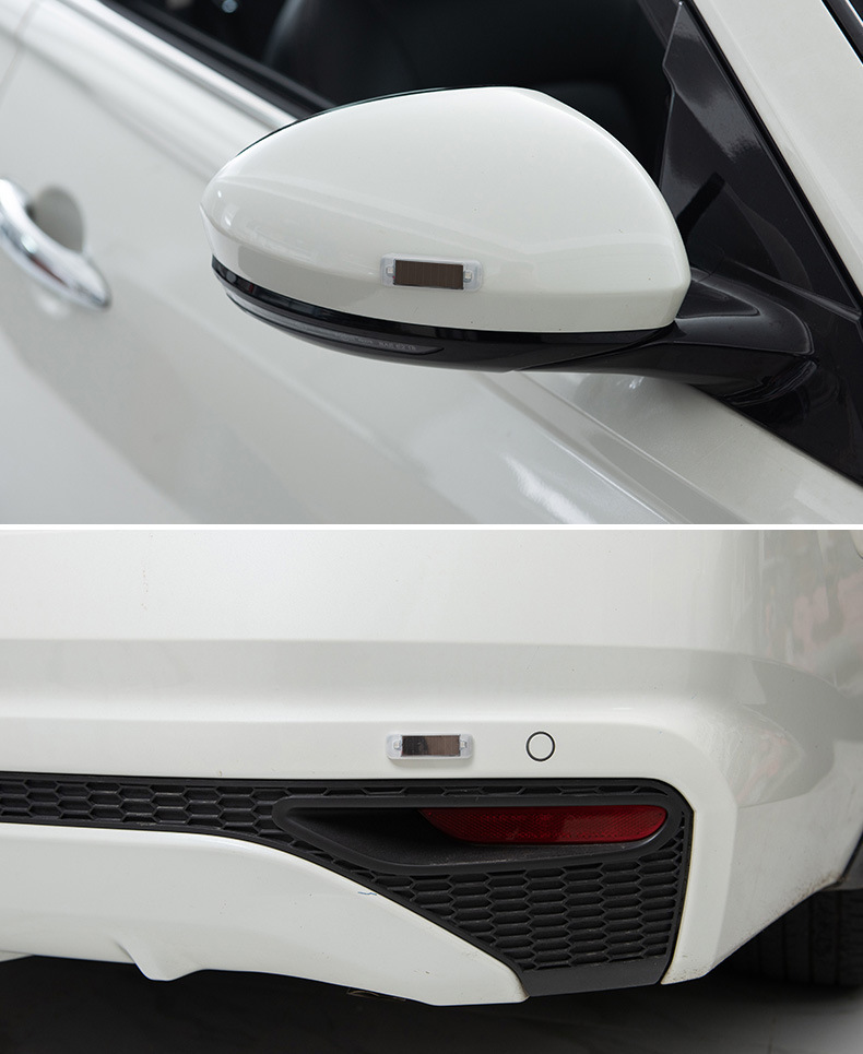 Car solar charging middle net light riding night riding anti-rear-end motorcycle electric car universal flash warning light