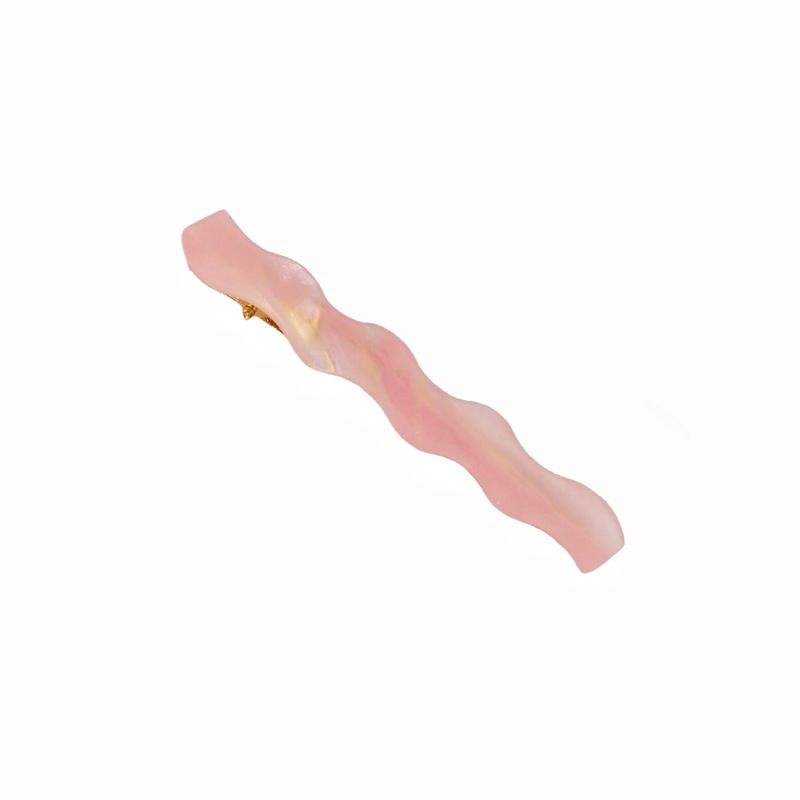 Nicho de estilo coreano clip en forma de onda femenino ins estilo Super caliente flequillo lateral clip pico de pato todo partido horquilla de acetato