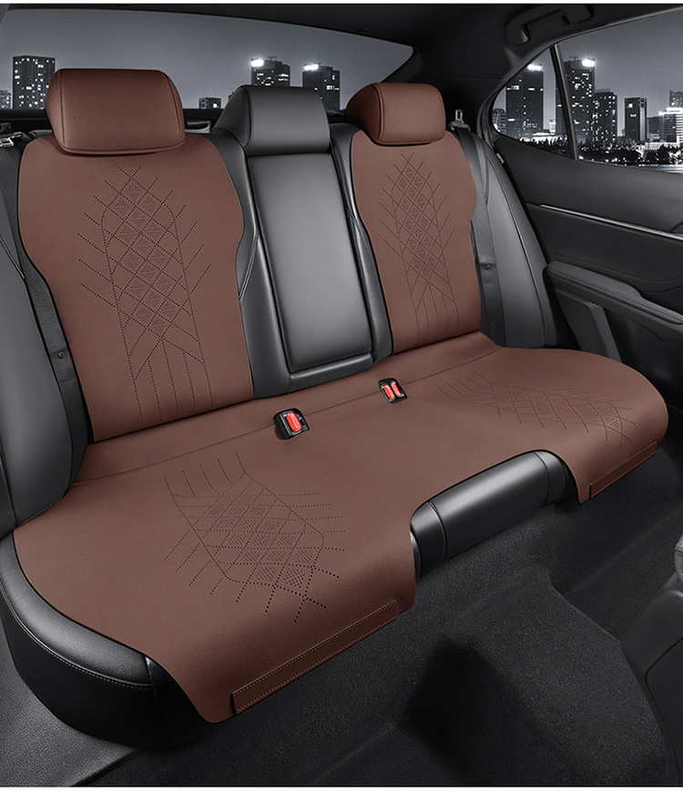 Toyota Crown, Highlander, Camry, and Avalon Are Suitable for Half-Pack Breathable Suede Saddle Pads and Seat Covers