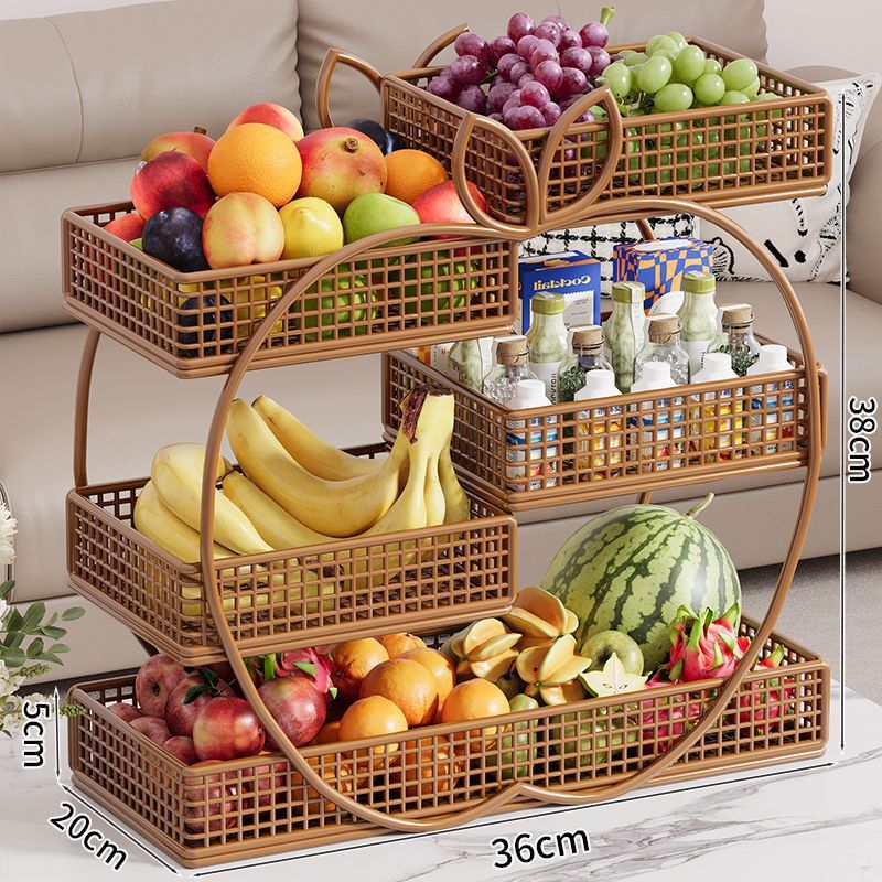 Fruit Plate for Living Room Coffee Table, High-End and Aesthetically Pleasing, for Home Use, for New Year and Weddings, Fruit and Snack Tray