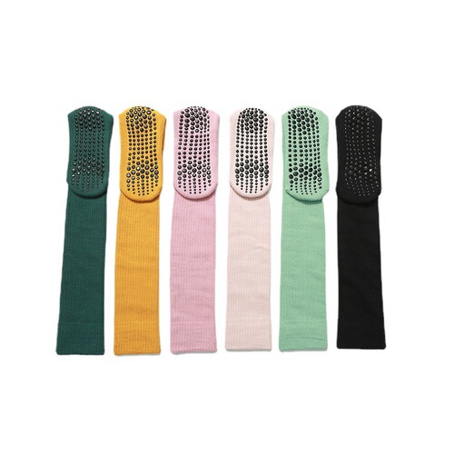 Over-the-knee yoga socks, anti-slip stockings, sports cotton solid color pressure socks, slimming Pilates socks, floor socks, dance socks