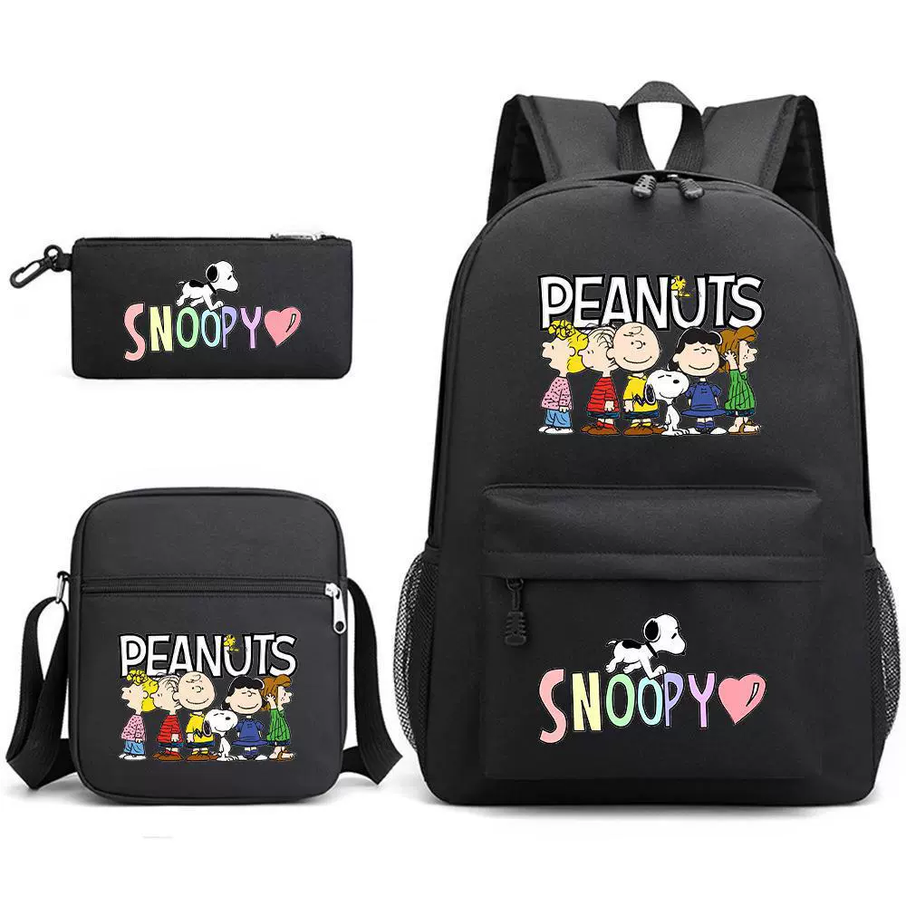 Nuby, Snoopy, набор, вместительный дорожный рюкзак для мужчин и женщин для путешествий, комплект из 3 предметов
