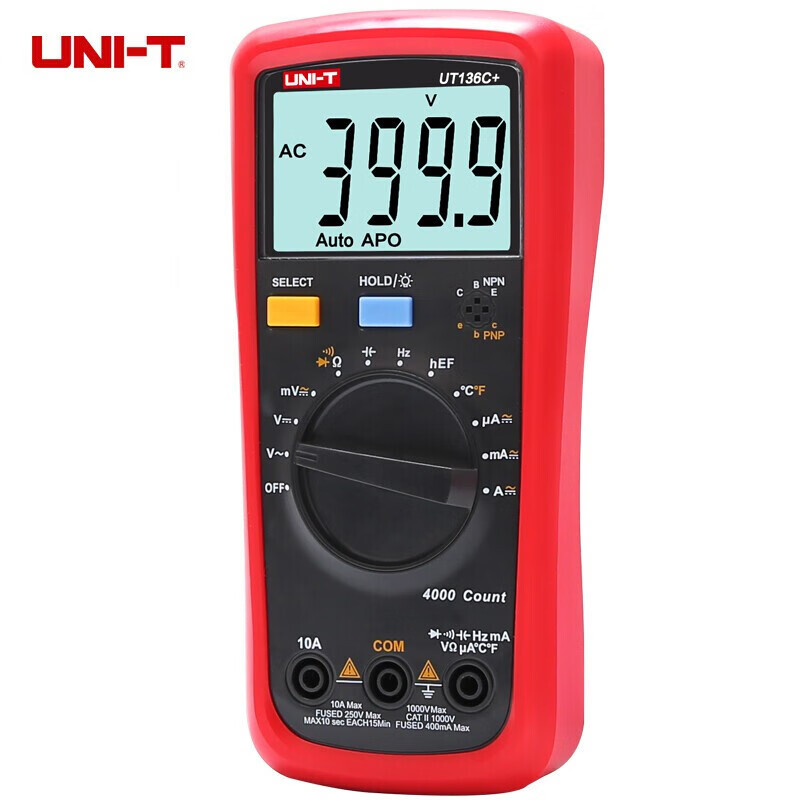 UNI-T UT136C + multímetro digital de rango automático