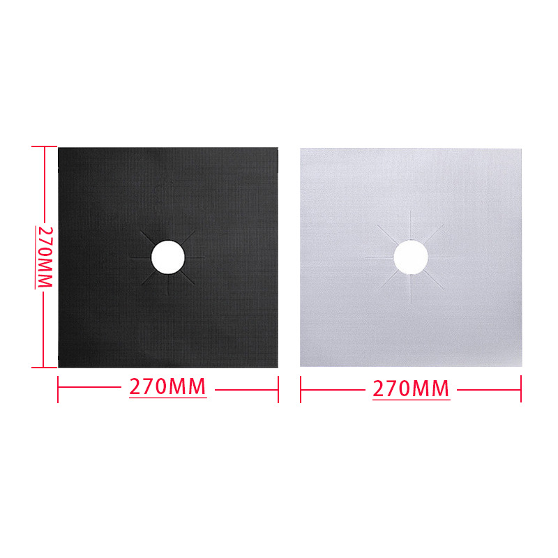 almohadilla de limpieza de cocina de gas antiadherente resistente a altas temperaturas, almohadilla protectora de cocina de gas de teflón fácil de limpiar y reutilizar