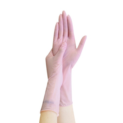 Disposable Dishwashing Gloves for Women, Household Cleaning Kitchen Durable Food-Grade Extended Nitrile PVC Home Thin Adhesive Hands