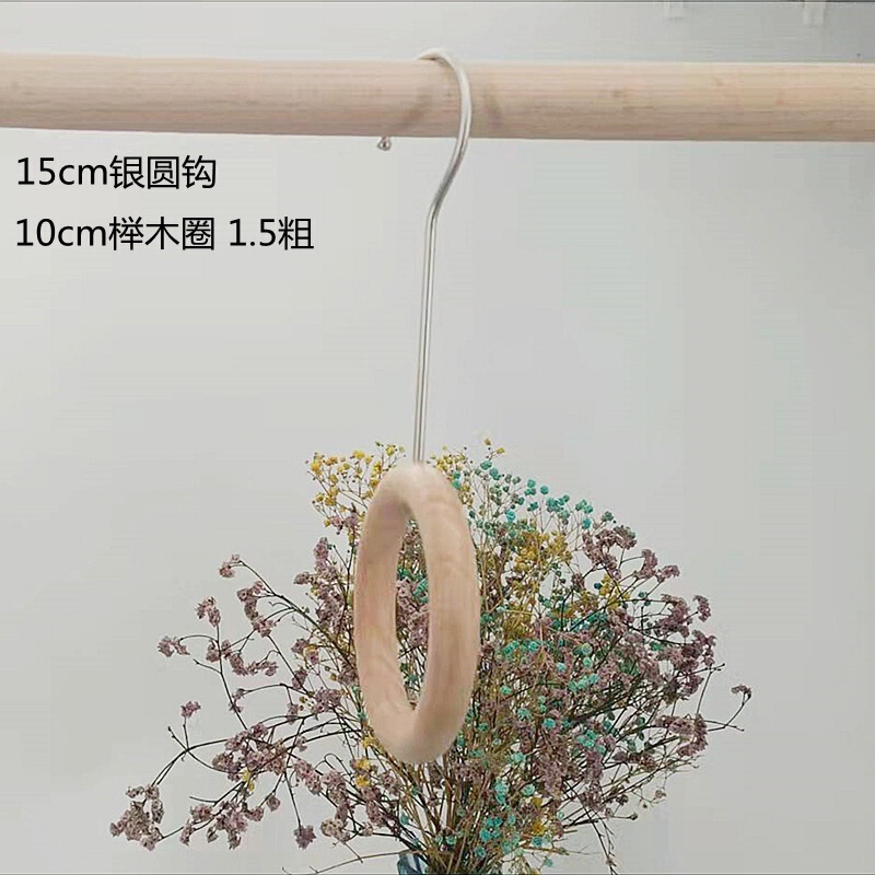 服飾原木sフック木製シングルクリップ洋服店フック展示服カバンセット道具ケヤキsフックリング|undefined