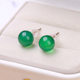 Jingdong jewelry natural red agate elegant niche earrings for girls small all-match autumn and winter high-grade earrings wholesale