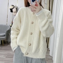 精选时尚毛衣秋季 新款甜美上衣 韩版设计感小众外套针织开衫批发