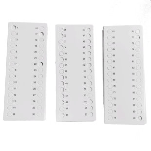 Cross Stitch Paper Threading Board 1-30 31-60 61-90 Douyin Same Style Handmade DIY Weaving White Cardboard