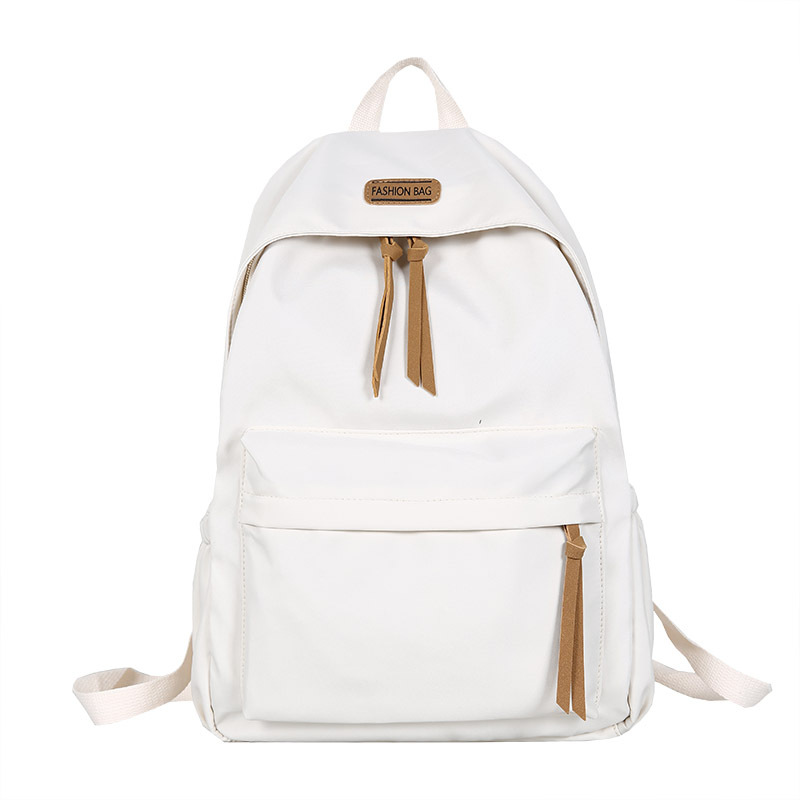 Cross-Border Japanese and Korean Style Large-Capacity Backpack for Women, Versatile New Model for Middle and High School Students, Simple Backpack