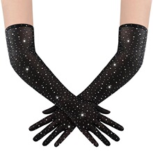 E 75215 Long Glove with Rhinestones �������� ŷ���羳