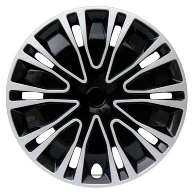 Wholesale Car Wheel Hub Caps 12 13 14 15 16inch Universal Wheel Hub Cap Decoration Two-Color Modified Wheel Cover (Hub cover) - 12inch-bk-model-silver-and-black