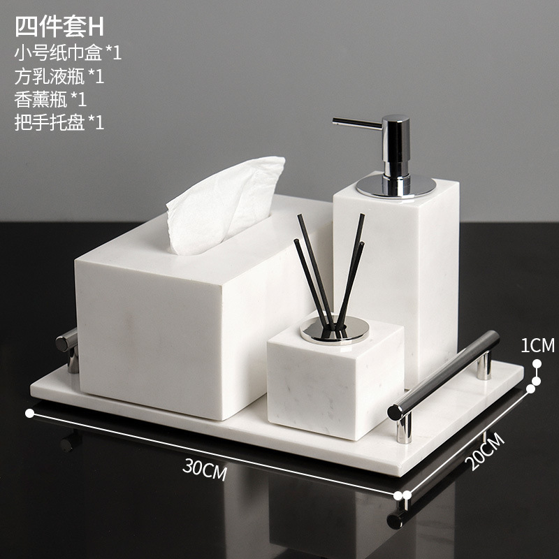 Conjunto de cuatro piezas violeta jazz blanco H