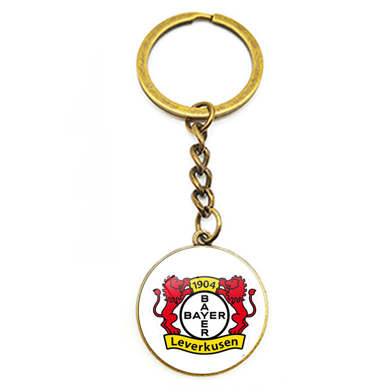 Serie A La Liga Bundesliga Premier League Ligue 1 Equipo de fútbol Emblema Tiempo Gema Llavero Colgante de coche Producción del equipo