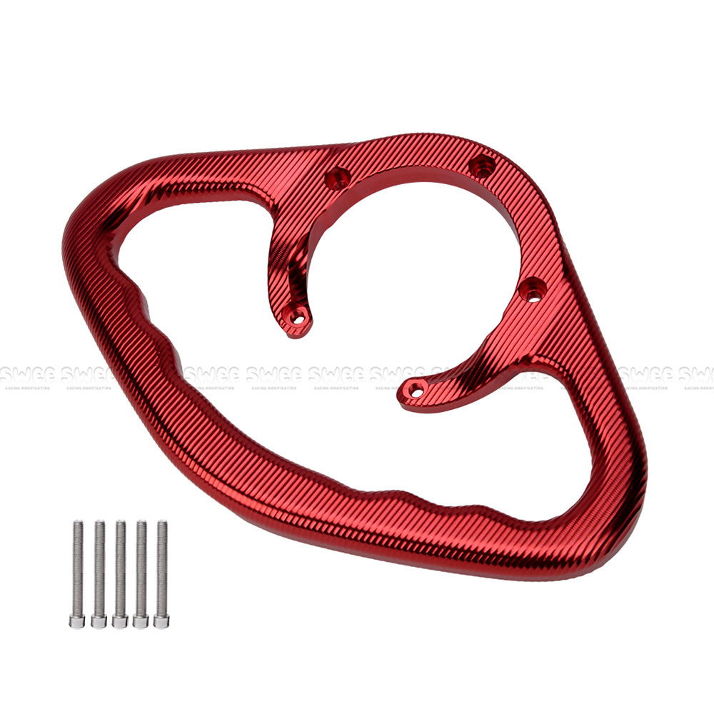 Suitable for Kawasaki/Yamaha/Suzuki Motorcycles, Universal Modified Fuel Tank Cover, Rear Passenger Handle, Five-Hole Armrest