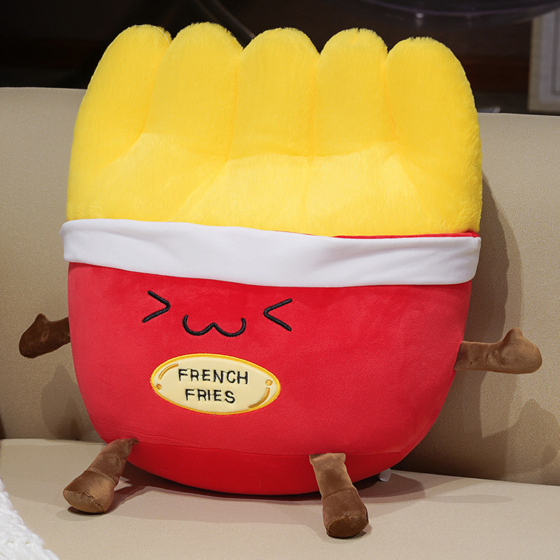 Cojín de Peluche con Forma de Comida de Franela para Cama