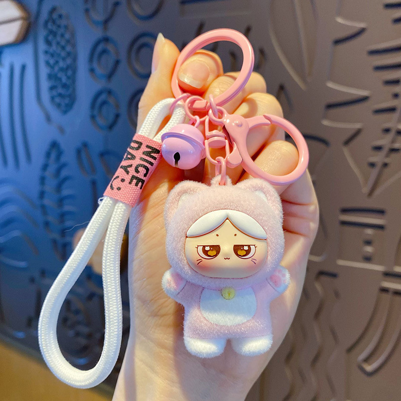 Розовый брелок