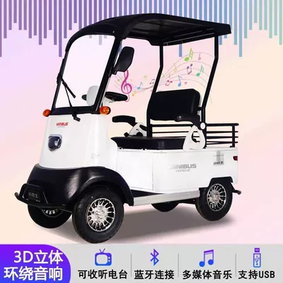 canopy and double seat — Elektrikli qolf avtomobilləri