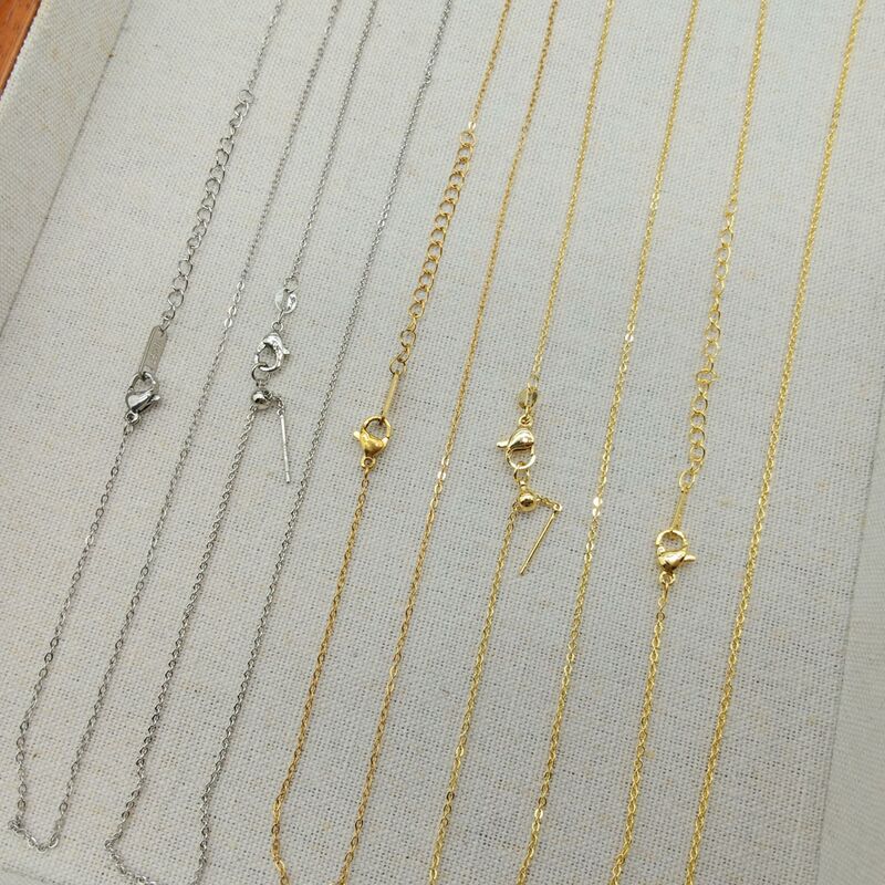 DIY Copper Chain Manufacturer Direct Sales Wholesale Copper Plated Jewelry Chain O-Shaped Chain Universal Chain Bead Chain Personalized Necklace Wholesale