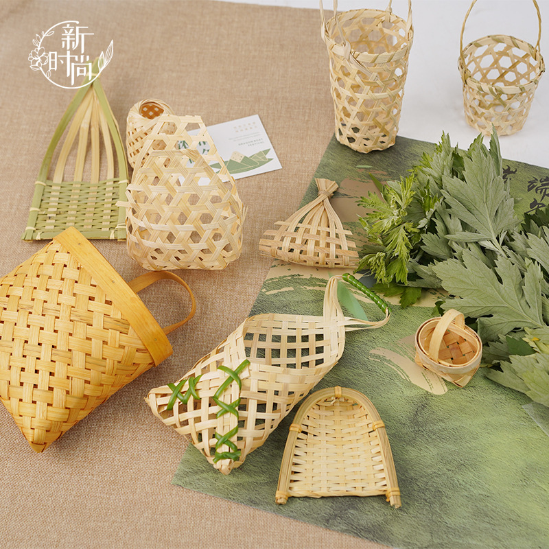 端午DIY贺卡鲜花束卡片挂件装饰材料包艾草艾草竹笼材料制缘之染