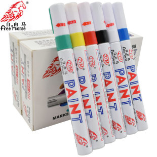 Free horse 168 paint pen paint pen white marker pen tire pen paint pen graffiti pen signature pen free shipping