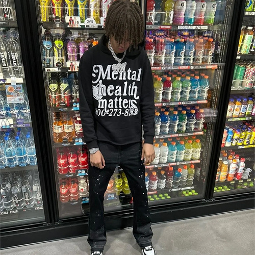 European and American Streetwear Trend Hooded Sweatshirts with Letter Prints for Men and Women