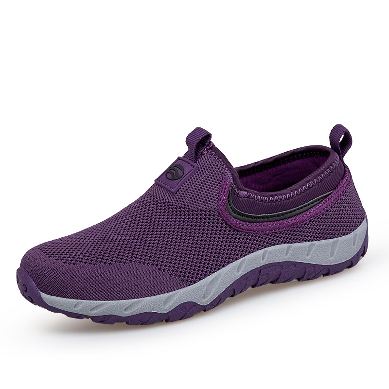 2025 primavera nuevas sandalias de mujer zapatos de madres de mediana edad y zapatos de madres de malla transpirables zapatos de mujer con suela suave zapatos casuales de ancianos
