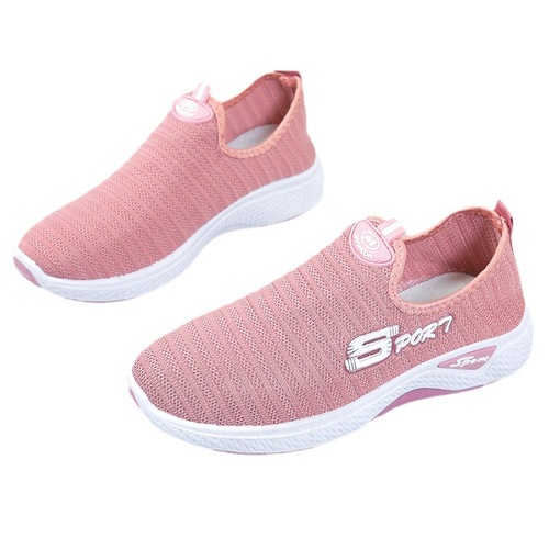Wholesale Summer New Fabric Shoes Breathable Slip-on Mother Casual Shoes Soft Sole Anti-slip Hiking Travel Shoes