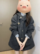 2024新款女冬季感外套贵气呢子大衣连帽韩版加棉加厚保暖风衣