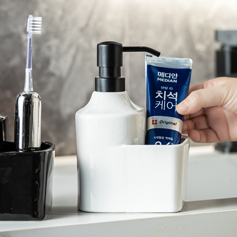 Creativa transfronteriza loción cerámica subenvasada botella de almacenamiento champú gel de ducha detergente hotel baño hogar