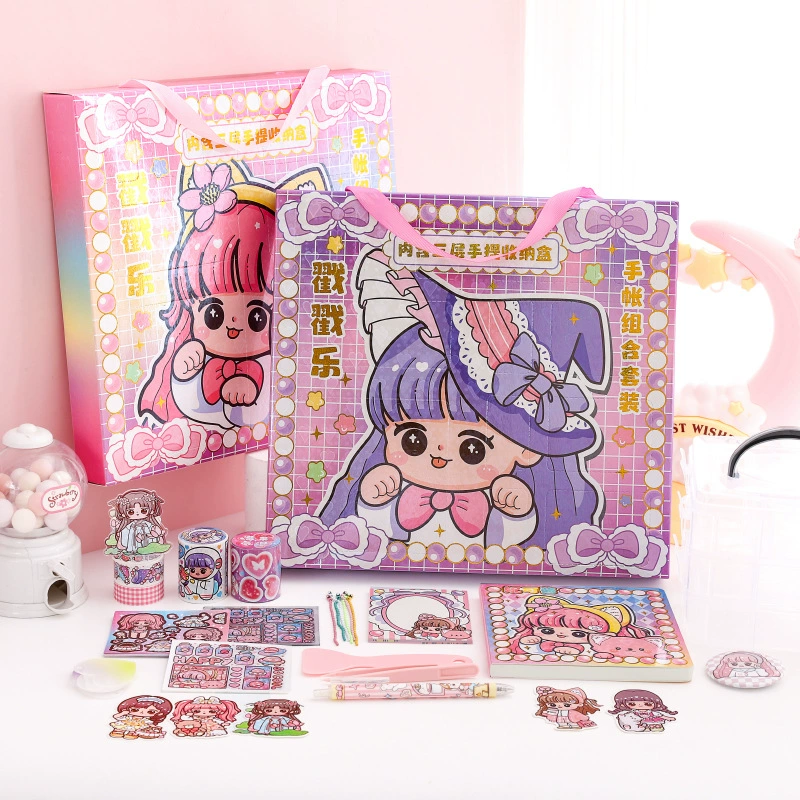 Николь соус штамп музыка рука счет Комбинация костюм милый мультфильм изменение наклейки лента слепой ящик ручной счет набор