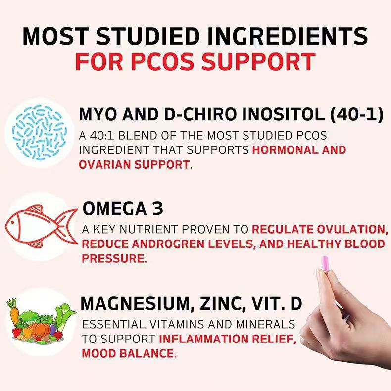 Inositol Vitamin Capsules for Women Daily Wellness Supplement Adult Use 24 Month Shelf Life quality and texture