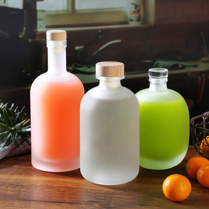 The wine bottle full set Glass The wine bottle Wine empty bottle Brewed Wine bottle seal up Bayberry Green Plum Liquor and Spirits grape originality