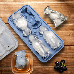 New Silicone Ice Tray Animal Shaped Food Grade Ice Mold DIY Creative Labrador Dog Ice Cube Mold