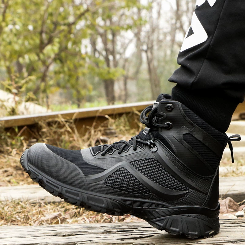 Летние и осенние тренировочные тактические ботинки, уличные беговые кроссовки, мужские специальные боевые дышащие сетчатые армейские ботинки, специальная обувь средней высоты