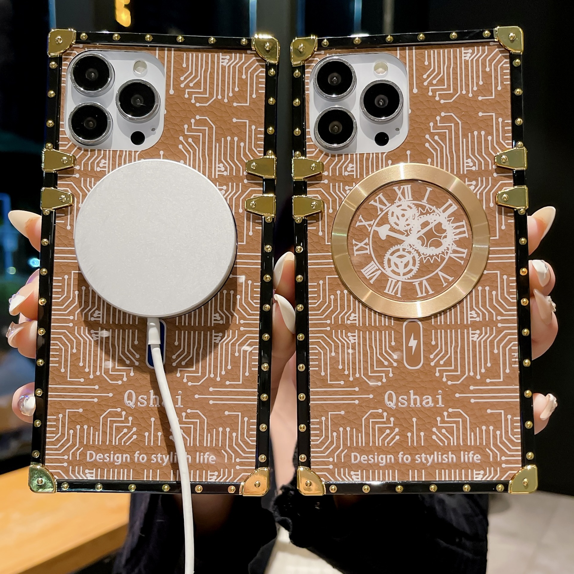 Magnetic Phone Case For Iphone 15 Pro Max With Wireless Charging_voghion.com