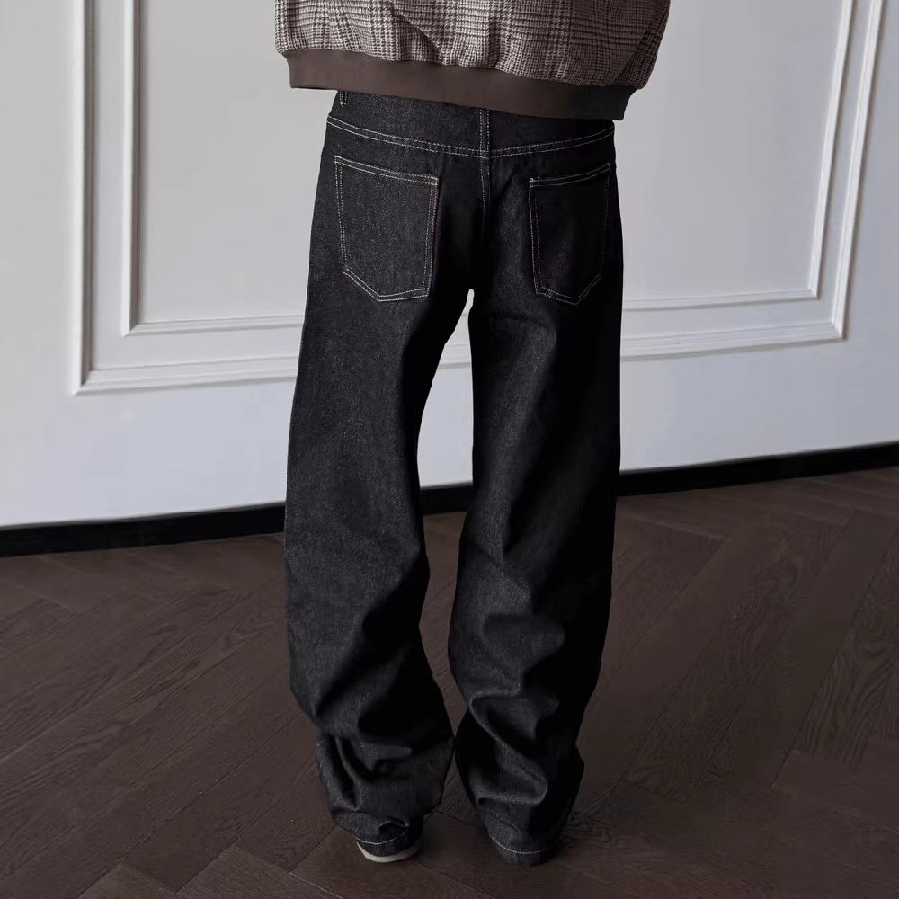 Men's Clothing Cleanfit Men's American Style Hand Sewn Jeans_mkmklike.com