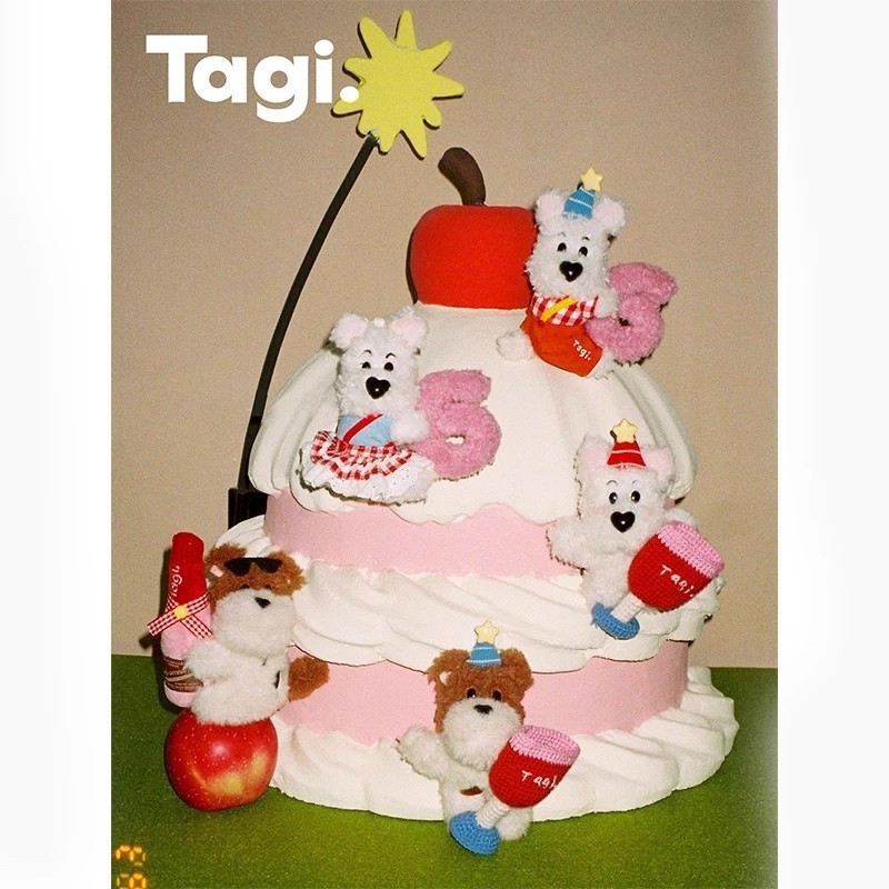Tagi.《66go》哈米过节香槟碰杯节日毛绒挂件周年庆限定配饰|undefined