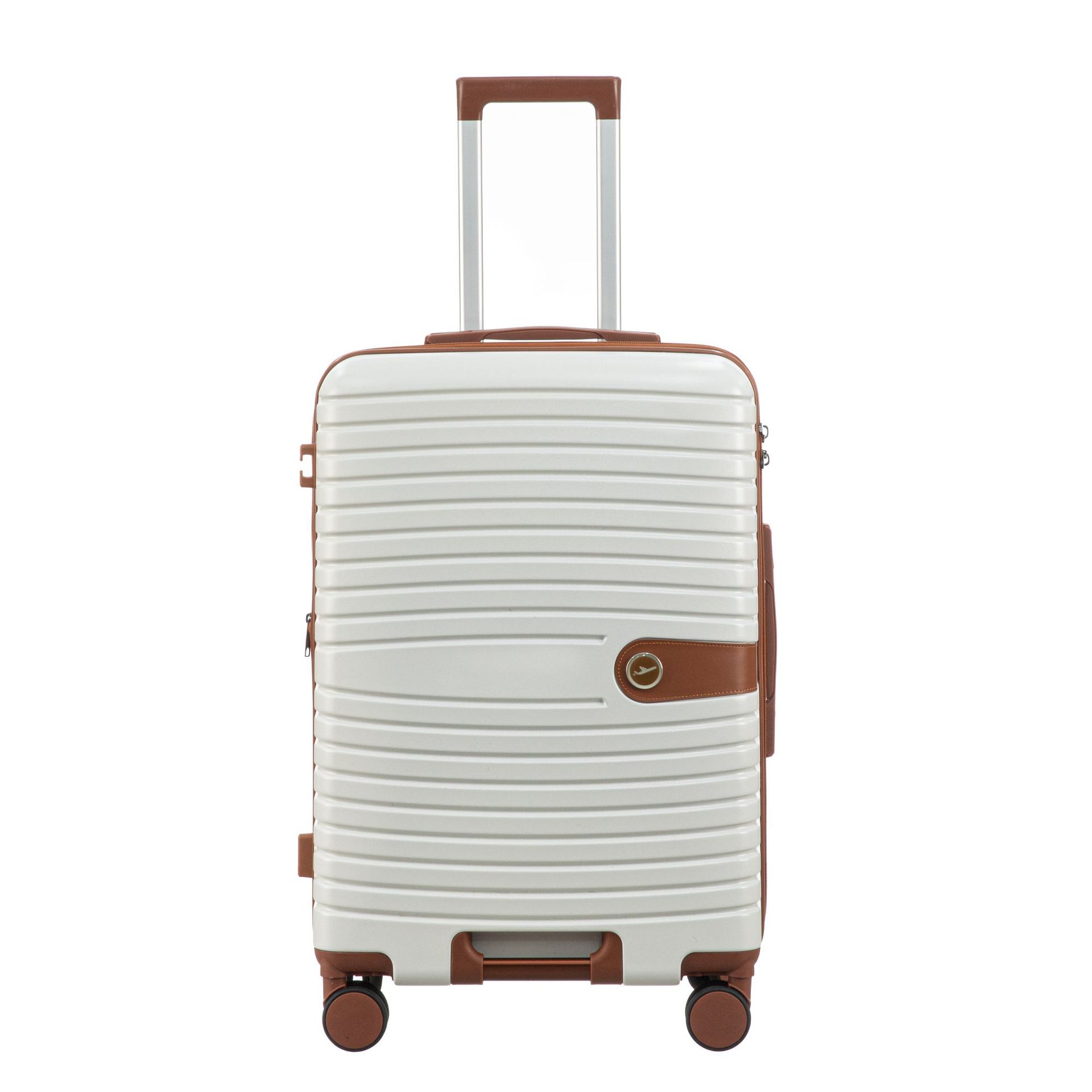 Maleta de tres piezas de bloqueo de contraseña antirrobo de una pieza de maleta con carrito de arranque, maleta con carrito de rueda universal silenciosa, viaje de ocio